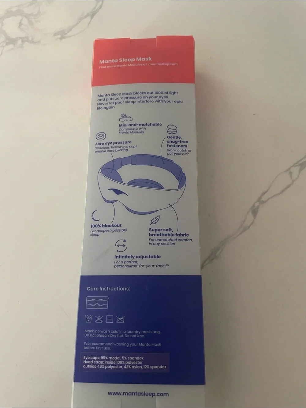 Manta Sleep Mask - Picture 2 of 6